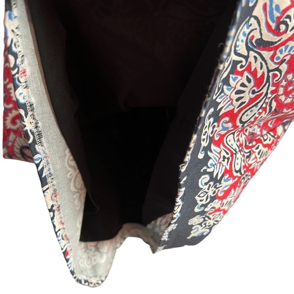 🌺NANETTE LEPORE Gorgeous Red & Blue Bandana Paisley w/ pockets Size 2🌺 - Picture 5 of 8